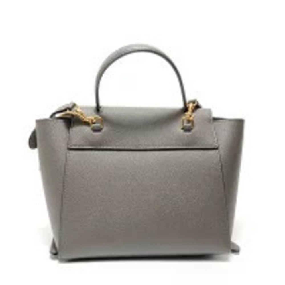 Celine Belt Leather Crossbody Bag Handbag Gray